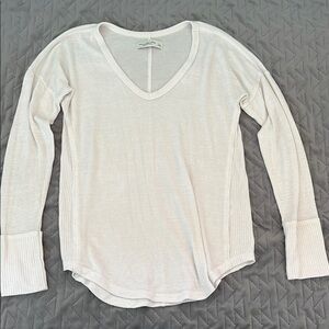 Abercrombie & Fitch Soft A&F White Cozy Long Sleeve